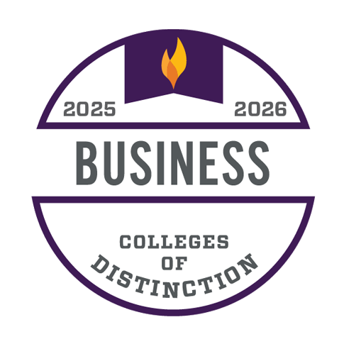 College of Distinction badge business.